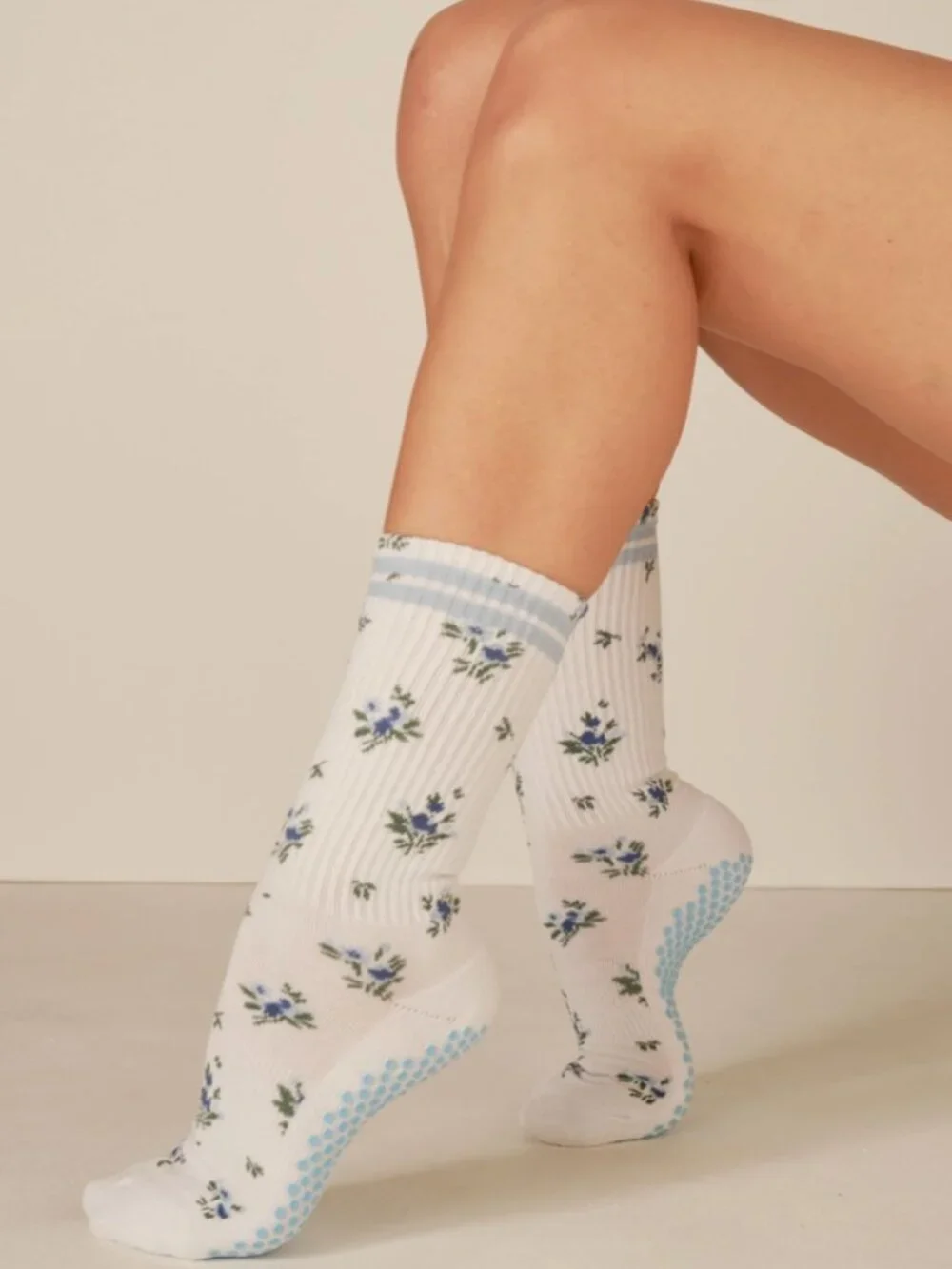 The Floral Grip Sock
